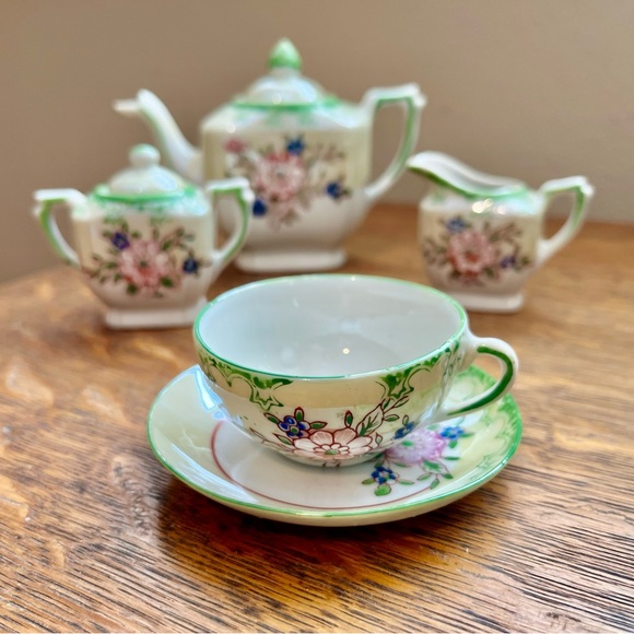 Lusterware child size tea set - Picture 1 of 8
